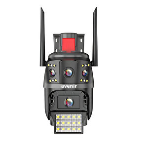 Av-s313 4mp 2 Kameralı Gece Görüşlü Sesli Onvif Alarmlı Wifi Kamera