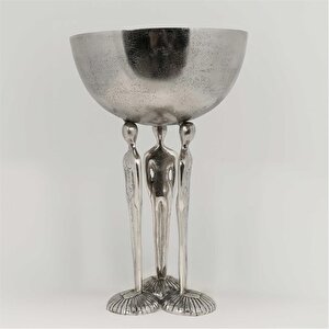 Vitale Metal Silver Kadın Meyvelik 31*35*47 Cm