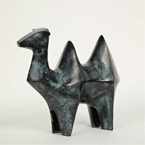 Vitale Metal Green Camel 13*30*25 Cm