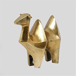 Metal Gold Camel 13*30*25 Cm