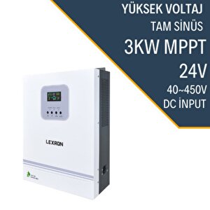 3kva 3kw 24v 80a Mppt Yüksek Pv Voltajlı Tam Sinüs Akıllı İnverter