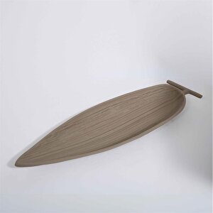 Metal Söğüt Yaprağı Tabak 15*50*5 Cm