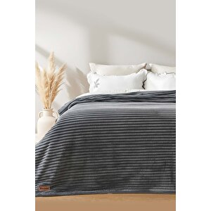 Antrasit Gloria Wellsoft Çift Kişilik Battaniye