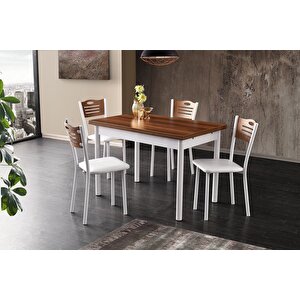 Smart Masa Ve Smart Sandalye Takimi, Cevi̇z Beyaz, 110x70