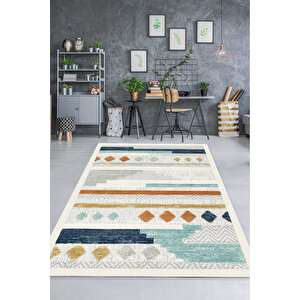 Dijital Kaymaz Yıkanabilir Modern Renkli Mutfak Halısı Salon Halısı Yolluk