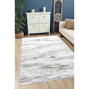 Dijital Kaymaz Yıkanabilir Modern Gri̇ Mutfak Halısı Salon Halısı Yolluk 80x140 cm