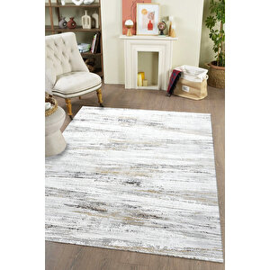 Dijital Kaymaz Yıkanabilir Modern Gri̇ Mutfak Halısı Salon Halısı Yolluk