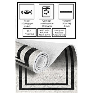 Dijital Kaymaz Yıkanabilir Modern Renkli Mutfak Halısı Salon Halısı Yolluk