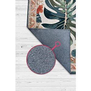 Art Deco Deve Tabanı Vintage Halı Görünümlü Dijital Baskı Renkli Halı Rustik Çiçekli Halı 200x300 cm