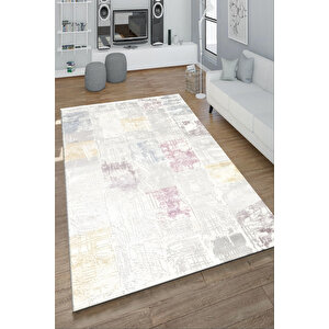 Dijital Kaymaz Yıkanabilir Modern Gri̇ Mutfak Halısı Salon Halısı Yolluk 100x160 cm