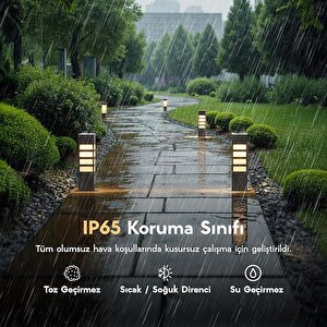 Vilorita 35 cm LED Bahçe Set Üstü Aydınlatma Antrasit Alüminyum IP65 Peyzaj Yürüyüş Yolu Bahçe Lambası 3000K