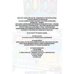 Quido Heyecanlı Bilgi-soru Yarışması Kartlı Aile Kutu Oyunu