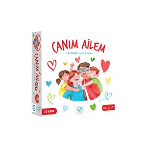 Canım Ailem 7+ Yaş Çocuklar Için 72 Kartlı Eğlenceli 2-4 Kişilik Aile Kutu Oyunu
