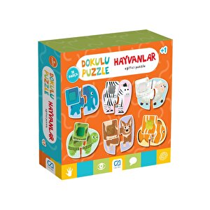 Dokulu Hayvanlar 1+ Yaş Çocuklar Için 18 Parçalı Eğitici Ve Eğlenceli Yapboz-puzzle Serisi