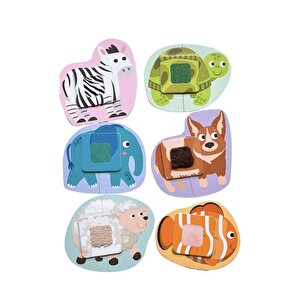 Dokulu Hayvanlar 1+ Yaş Çocuklar Için 18 Parçalı Eğitici Ve Eğlenceli Yapboz-puzzle Serisi
