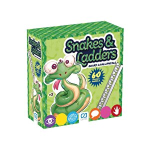 Snakes & Ladders 3 Yaş+ Için 60 Parça Çok Oyunculu Aile Çocuk Kutu Ve Puzzle Oyunu