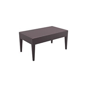 Rattan Miami Uzun Sehpa Kahverengi