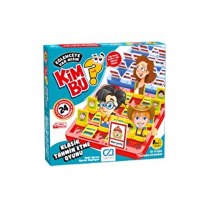 Kim Bu 3+ Yaş Çocuklar Için 24 Karakterli Eğlenceli İki Oyunculu Klasik Tahmin Etme Oyunu