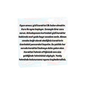 Kim Bu 3+ Yaş Çocuklar Için 24 Karakterli Eğlenceli İki Oyunculu Klasik Tahmin Etme Oyunu