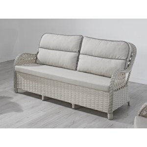 Venüs Rattan Bahçe Takimi 2+1+1+masa Krem