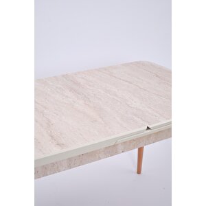 Traverten Boyalı Mdf Mutfak Masası 80x130