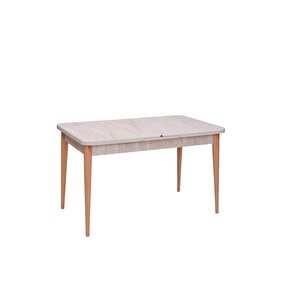 Göksu Traverten Boyalı Mdf Mutfak Masa Takımı 80x130