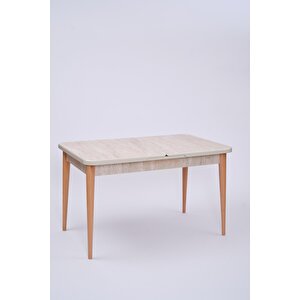 Göksu Traverten Boyalı Mdf Mutfak Masa Takımı 80x130