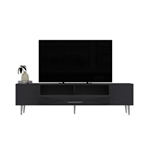 Motif Tv Sehpası Tv Ünitesi Antrasit Gümüş