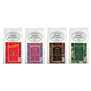 %100 Arabica Çekirdek Kahve 4x250gr Tadım Paketi