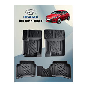 Hyundai I20 2014-2020 Arası Uyumlu 5,5d Havuzlu Paspas Tpe Malzeme