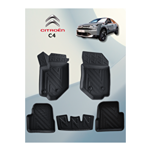 Citroen C4 2020+ Sonrası  5,5d Havuzlu Paspas Tpe Malzeme