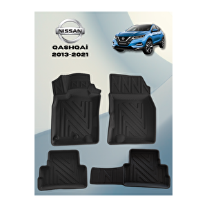 Nissan Qashqai 2013-2021 Arası Uyumlu 5,5d Havuzlu Paspas Tpe Malzeme