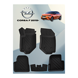 Opel Corsa F 2019+ Sonrası  5,5d Havuzlu Paspas Tpe Malzeme