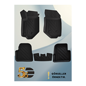 Honda Civic Sedan 2006-2012 Arası Uyumlu 5,5d Havuzlu Paspas Tpe Malzeme