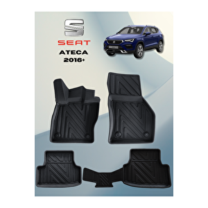 Seat Ateca 2016+ Sonrası  5,5d Havuzlu Paspas Tpe Malzeme