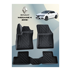 Renault Megane 4 Sd 2016 + Sonrası  5,5d Havuzlu Paspas Tpe Malzeme