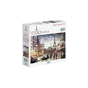 Paris Manzaralı 1000 Parça 2,2mm Kalınlık 48x68cm Profesyonel Hobi Puzzle Yapboz Serisi