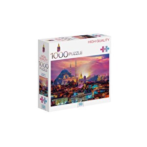 İstanbul Manzarası 1000 Parça 2,2mm Kalınlık 48x68cm Profesyonel Hobi Puzzle Yapboz Serisi