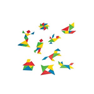 Ca Games Tangram 32 Parça 5+yaş Çocuklar Için Sınırsız Şekil Sınırsız Eğlenceli Eğitici Zeka Oyunu