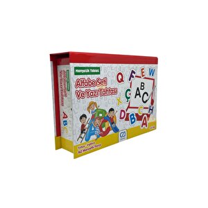 4+ Yaş 162 Parça Manyetik Tablet Alfabe Seti Ve Yazı Tahtası Eğitici Ve Öğretici Aktivite Oyunu