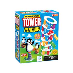 Tower Penguin Denge Oyunu 6+ Yaş Için Çok Oyunculu Süper Eğlenceli Eğitici Aile Oyunu