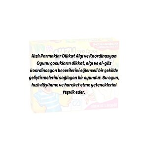 Ca Games Hızlı Parmaklar 3+ Yaş Çocuklar Için 36 Kartlı Süper Eğlenceli Eğitici El Beceri Kutu Oyunu