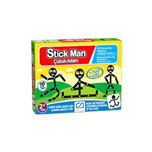 Stick Man Çubuk Adam 2+ Yaş Çocuklar Için 70 Adet Görevli Eğlenceli Eğitici Kutu Oyunu