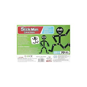 Stick Man Çubuk Adam 2+ Yaş Çocuklar Için 70 Adet Görevli Eğlenceli Eğitici Kutu Oyunu