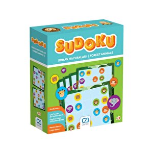Sudoku Orman Hayvanları 5x5 20adet Çift Taraflı Kart 3+yaş Çocuklar Için Mantık Zeka Oyunu