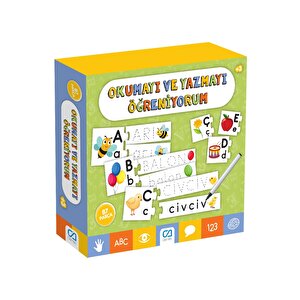 Okumayı Ve Yazmayı Öğreniyorum 3+ Yaş Çocukları Için 87 Parçalı Eğitici Eşleştirme Oyunu