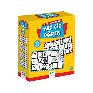 Ca Games Yaz Çiz Öğren 3+ Yaş Ve Üzeri Çocuklar Için 12 Parçalı Eğitici Etkinlik Oyunu