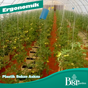 Plastik Sebze Askısı Bsr Garden 100 Adet