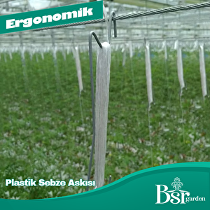 Plastik Sebze Askısı Bsr Garden 100 Adet