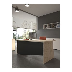 Festival Ofis Masası - Ofi̇s-5-8-4-160x75 Beyaz - Antrasit